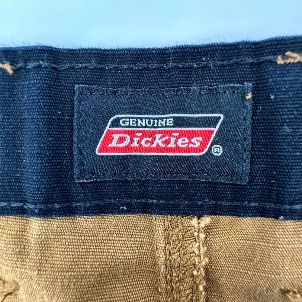 Genuine Dickies Mens Brown Ripstop Cargo Shorts Relaxed Fit Size 40 GR40ABD